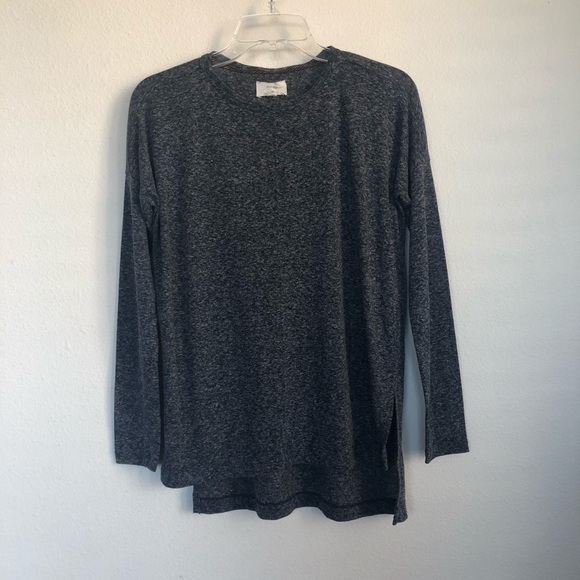 Billy Reid Long Sleeve Heather Tee T Shirt - Picture 1 of 6